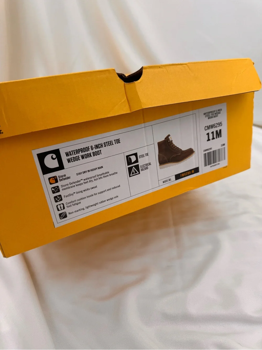 Carhartt Waterproof Work Boots 6” Steel Toe